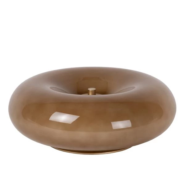 Lucide SENTINO - Lampe de table - Ø 29,5 cm - 3xG9 - Taupe - éteint